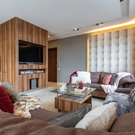 Z Tarasem 120m2, Klimatyzacja, Parking W Garazu 아파트 *