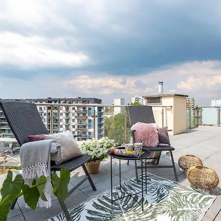 아파트 Z Tarasem 120m2, Klimatyzacja, Parking W Garazu *